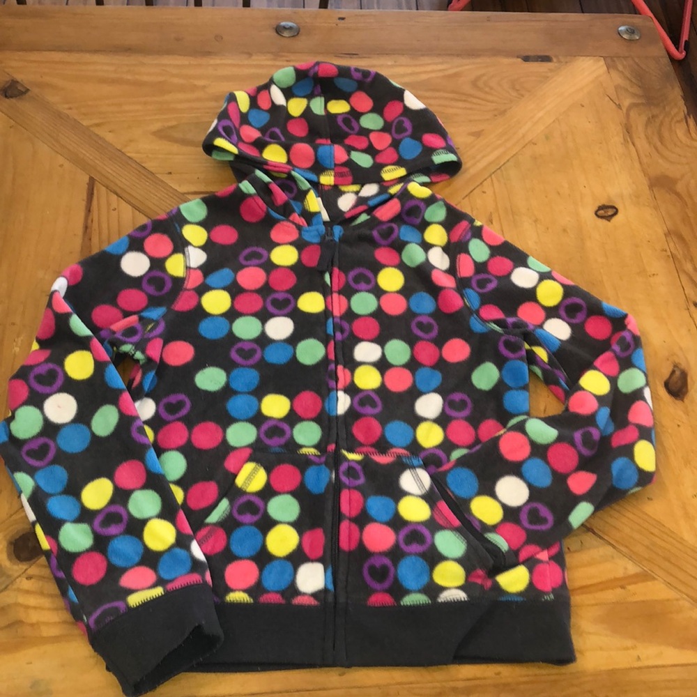 Multi-dot Fleece hoodie